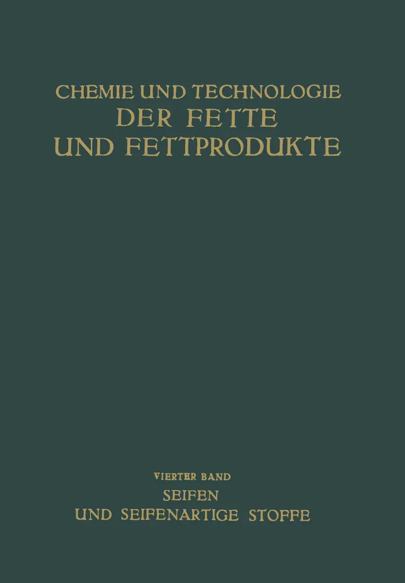 Cover: 9783709152706 | Seifen und Seifenartige Stoffe | Na Bergell (u. a.) | Taschenbuch | xv