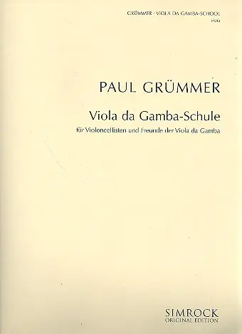 Cover: 9790221102706 | Viola da gamba-School | Paul Grümmer | Buch | EAN 9790221102706