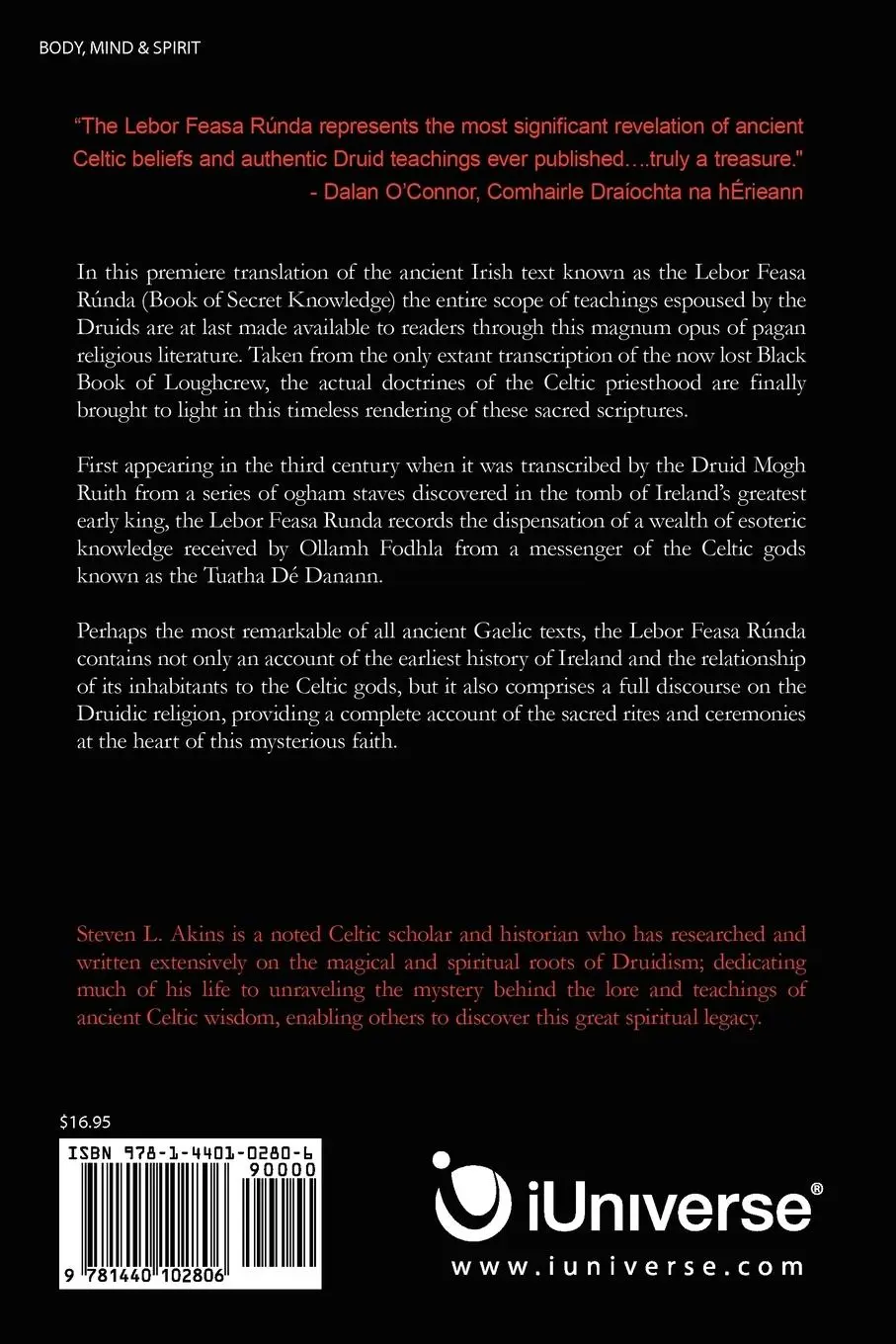 Rückseite: 9781440102806 | The Lebor Feasa Runda | A Druidic Grammar of Celtic Lore and Magic