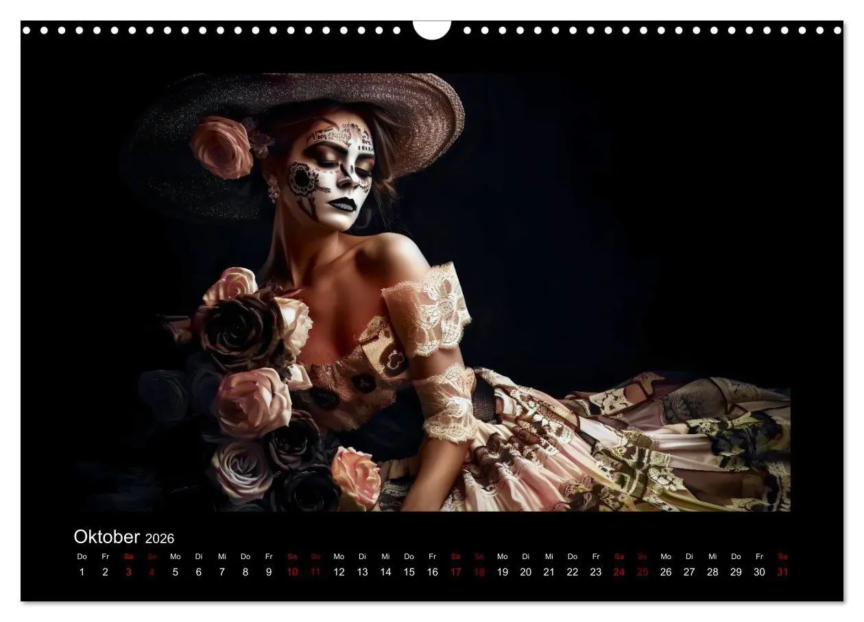 Bild: 9783457522806 | Festliche Dia de Muertos Porträts (Wandkalender 2026 DIN A3 quer),...