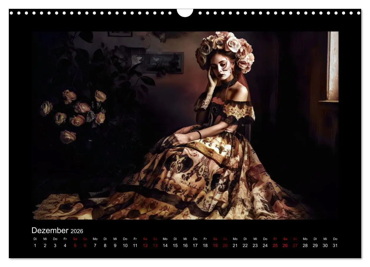 Bild: 9783457522806 | Festliche Dia de Muertos Porträts (Wandkalender 2026 DIN A3 quer),...