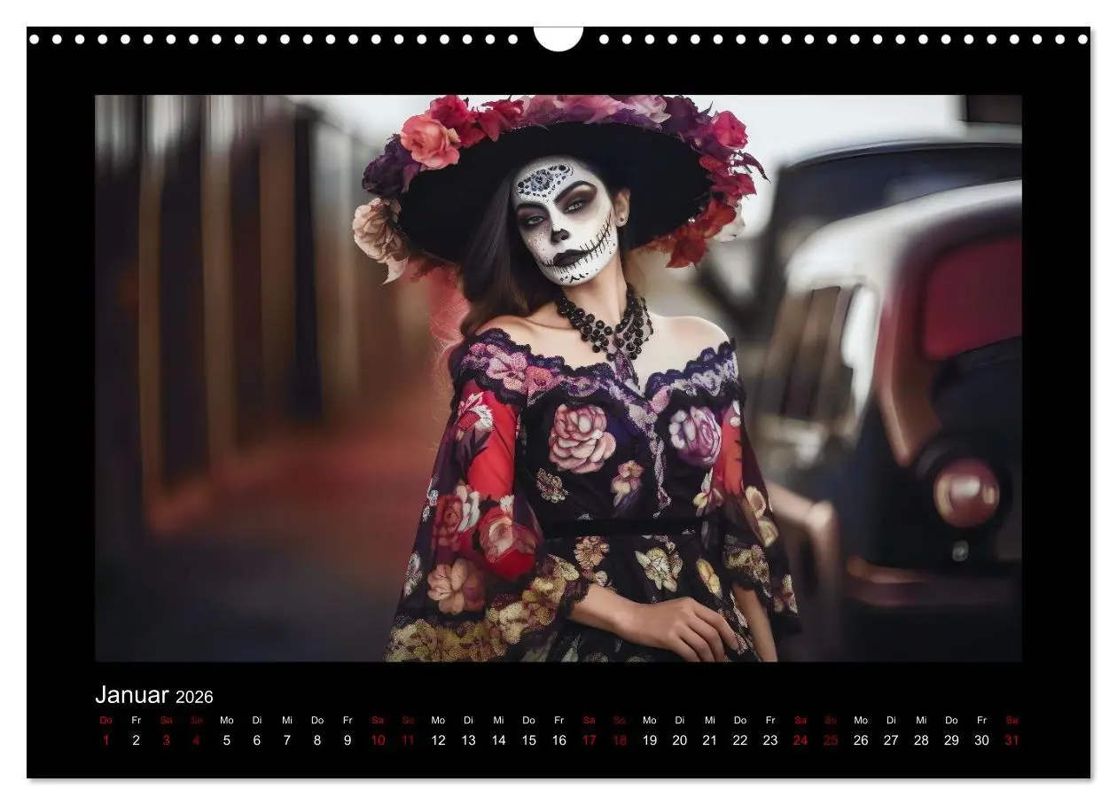 Bild: 9783457522806 | Festliche Dia de Muertos Porträts (Wandkalender 2026 DIN A3 quer),...