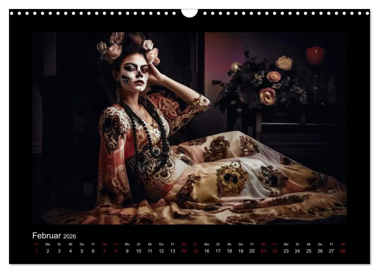 Bild: 9783457522806 | Festliche Dia de Muertos Porträts (Wandkalender 2026 DIN A3 quer),...