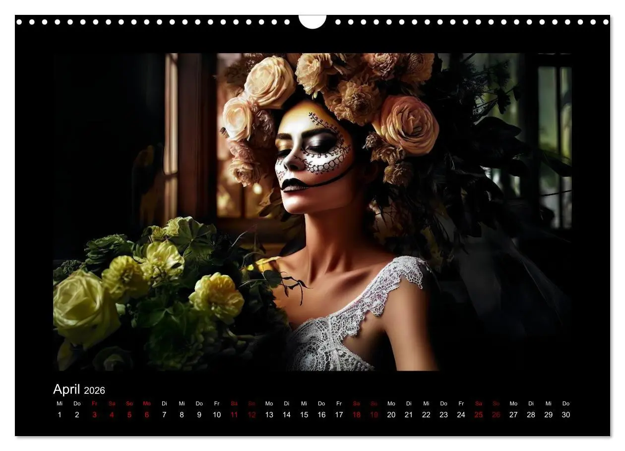 Bild: 9783457522806 | Festliche Dia de Muertos Porträts (Wandkalender 2026 DIN A3 quer),...