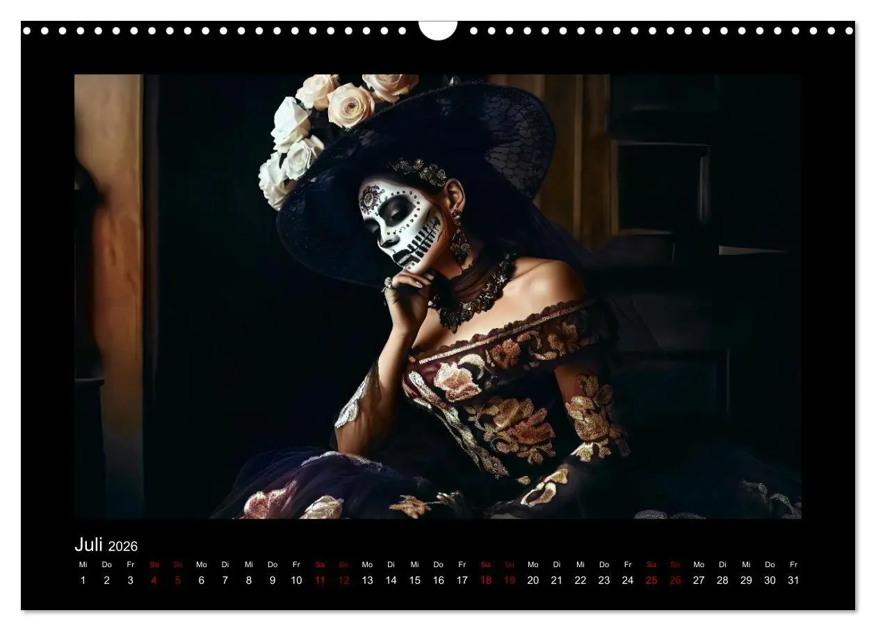 Bild: 9783457522806 | Festliche Dia de Muertos Porträts (Wandkalender 2026 DIN A3 quer),...
