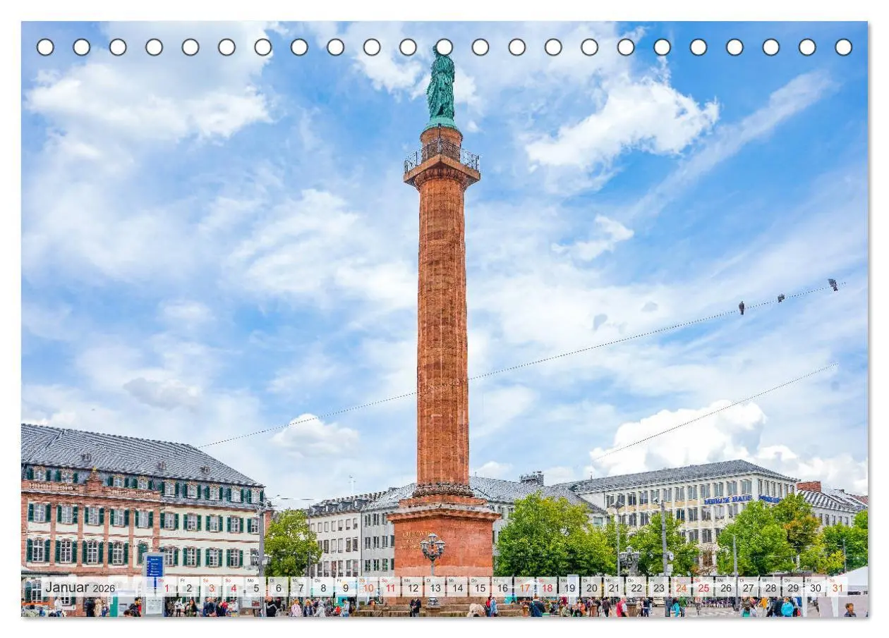 Bild: 9783457762806 | Darmstadt Stadtansichten (Tischkalender 2026 DIN A5 quer), CALVENDO...
