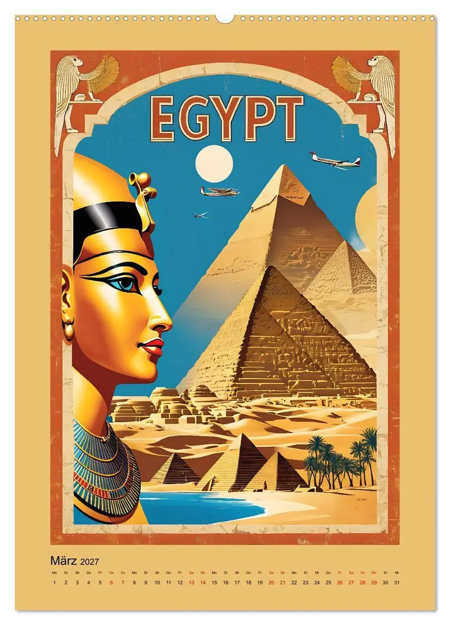 Bild: 9783569182806 | World Travel Poster - nostalgische Reise um die Welt (Wandkalender...