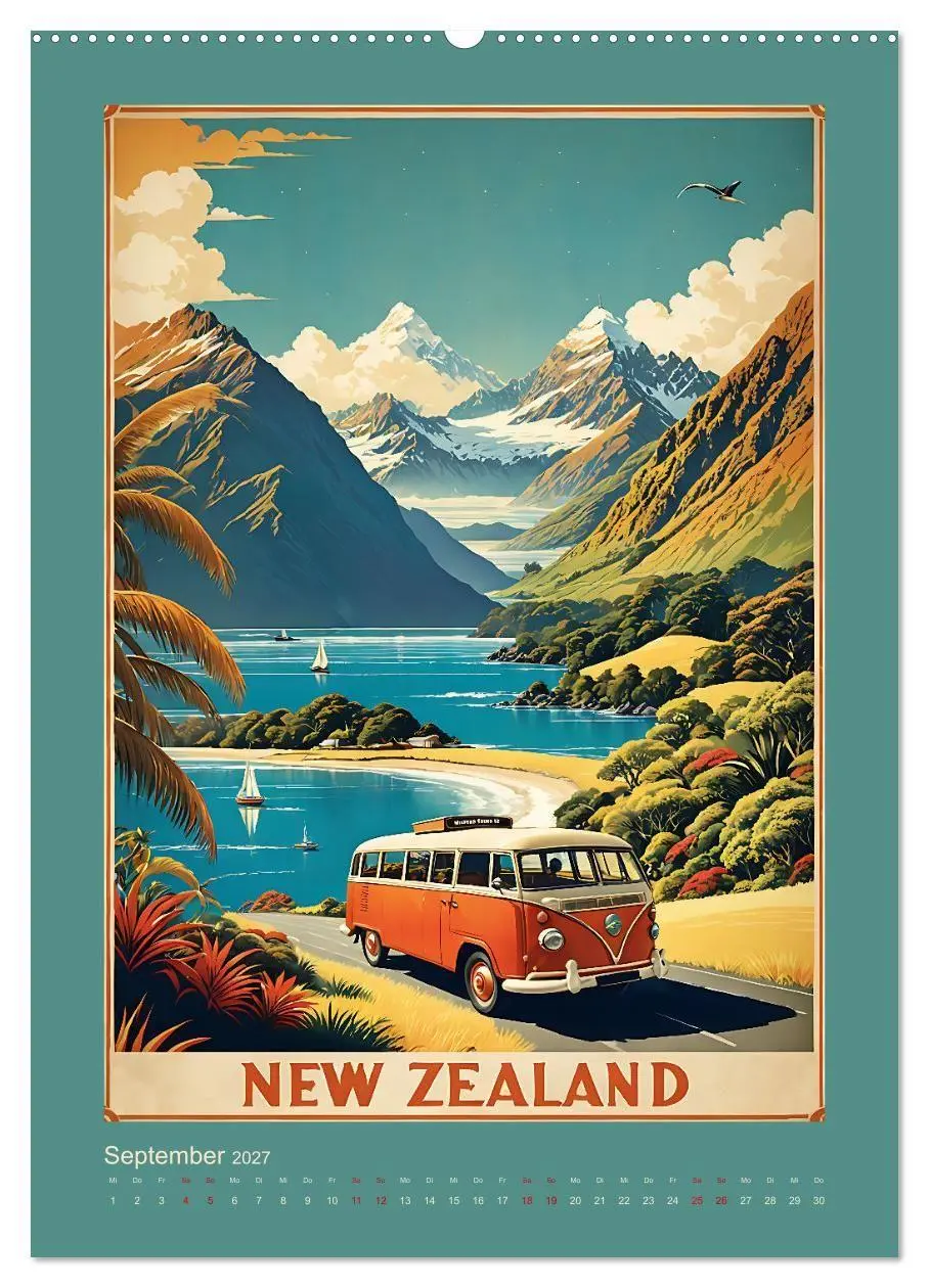 Bild: 9783569182806 | World Travel Poster - nostalgische Reise um die Welt (Wandkalender...