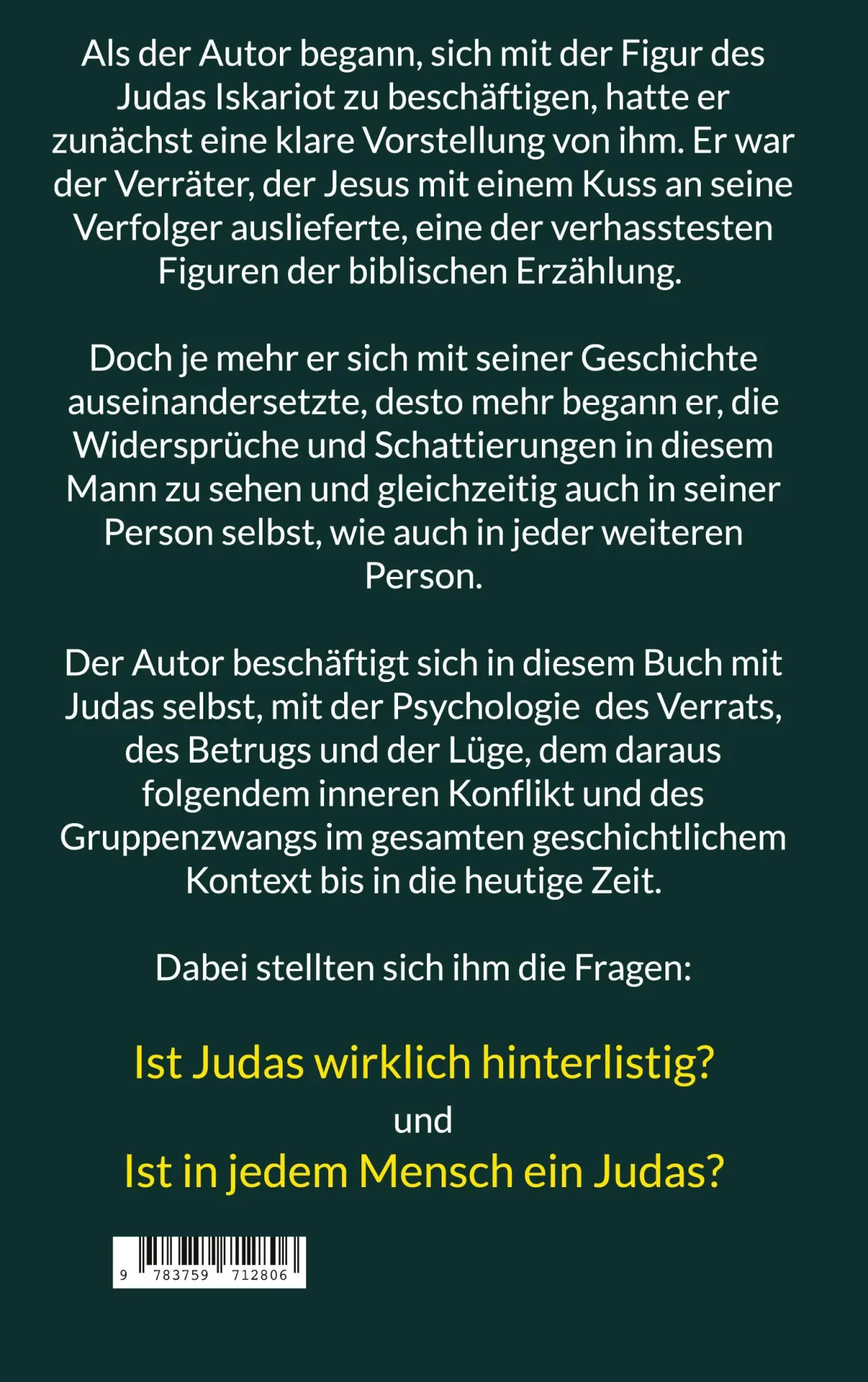 Rückseite: 9783759712806 | Der Judas-Effekt: Der Verrat durch die Jahrhunderte und seine...