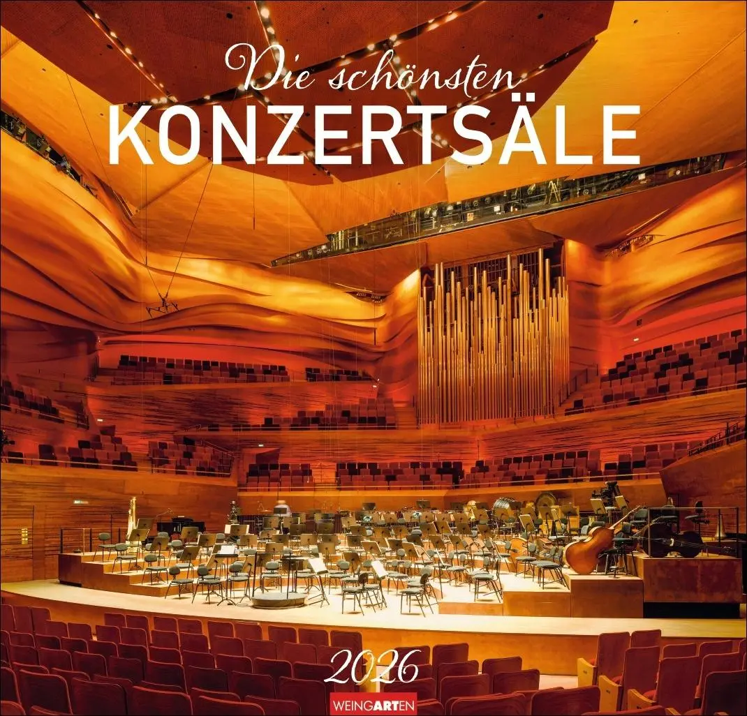 Cover: 9783839902806 | Die schönsten Konzertsäle Kalender 2026 | Kalender | Spiralbindung