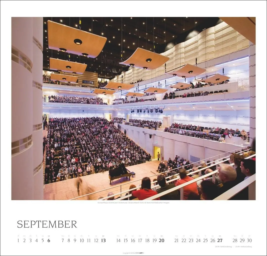 Bild: 9783839902806 | Die schönsten Konzertsäle Kalender 2026 | Kalender | Spiralbindung