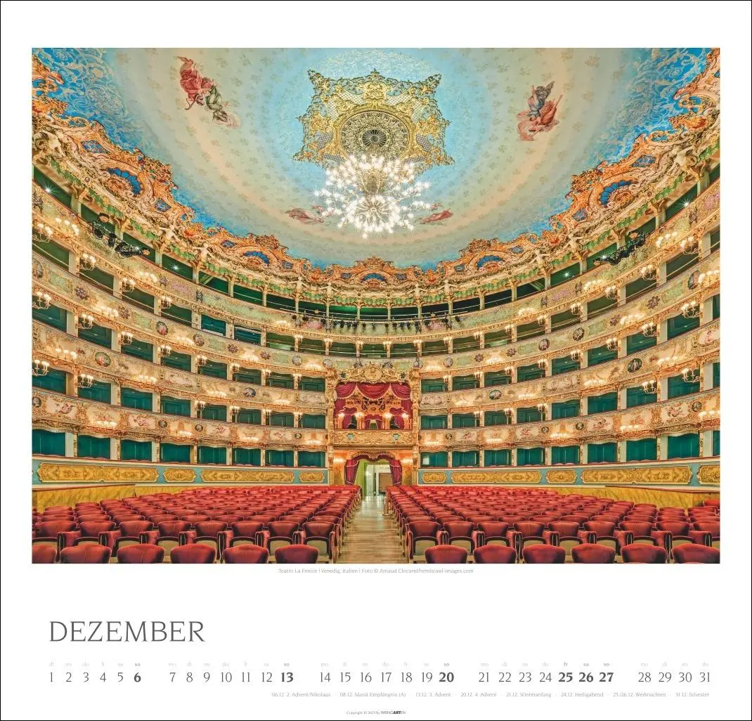 Bild: 9783839902806 | Die schönsten Konzertsäle Kalender 2026 | Kalender | Spiralbindung