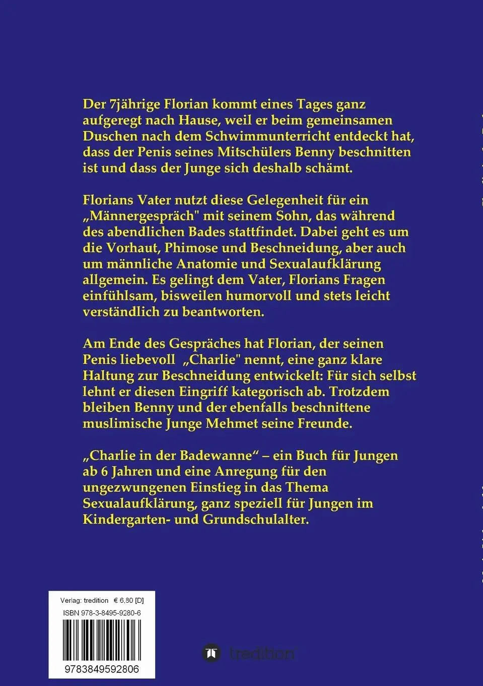 Rückseite: 9783849592806 | Charlie in der Badewanne | Mario Lichtenheldt | Taschenbuch | 52 S.