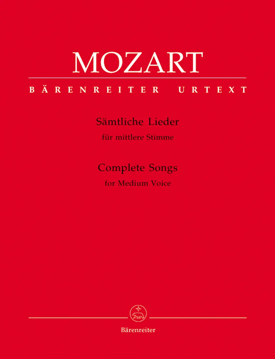 Cover: 9790006502806 | Lieder für mittlere Singstimme | Bärenreiter Urtexte - Noten | Mozart