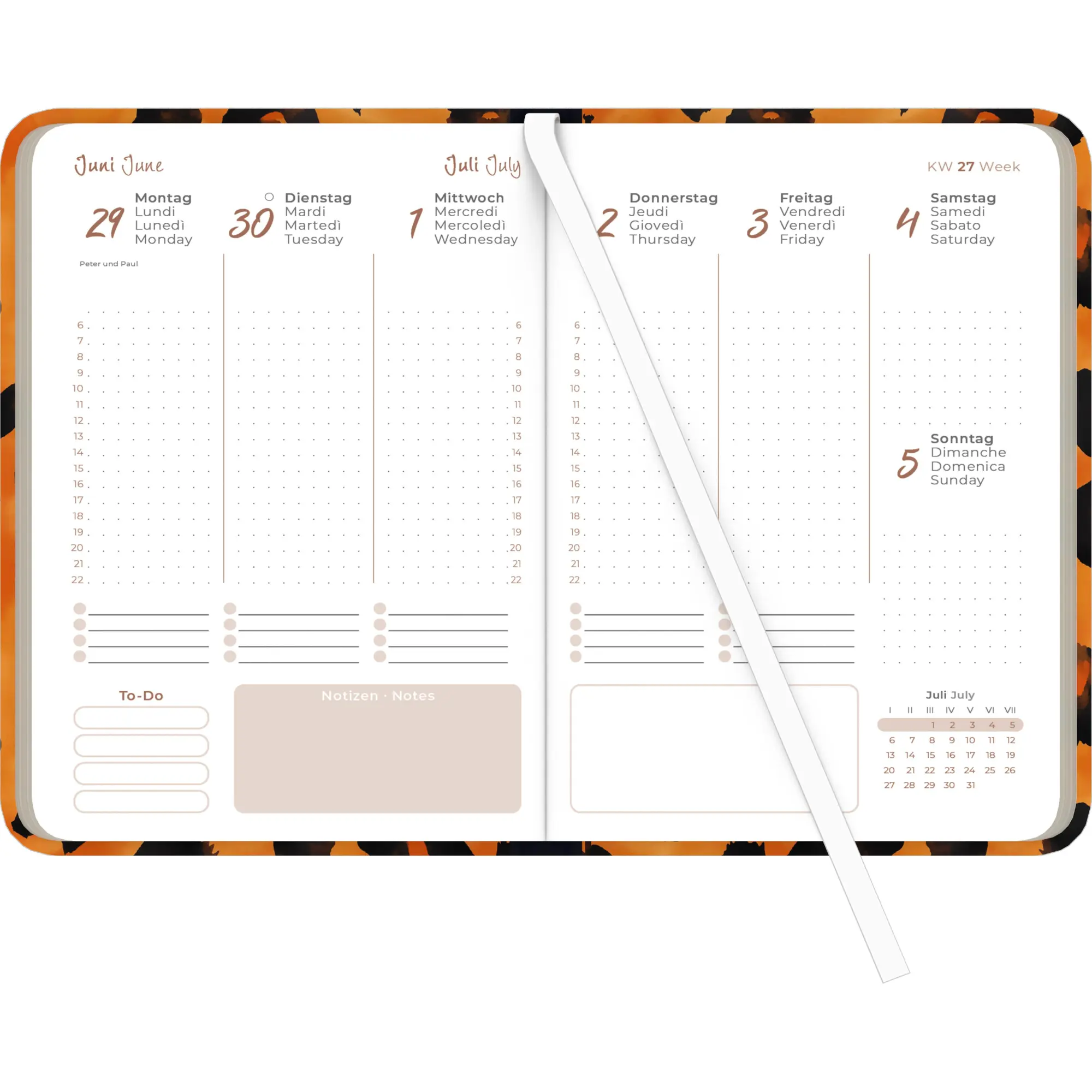Bild: 4069095002906 | Lady Journal Animal Print 2026 - Taschenkalender A6 (10,7x15,2 cm)...
