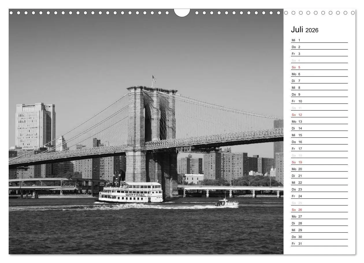 Bild: 9783457992906 | New York (Wandkalender 2026 DIN A3 quer), CALVENDO Monatskalender