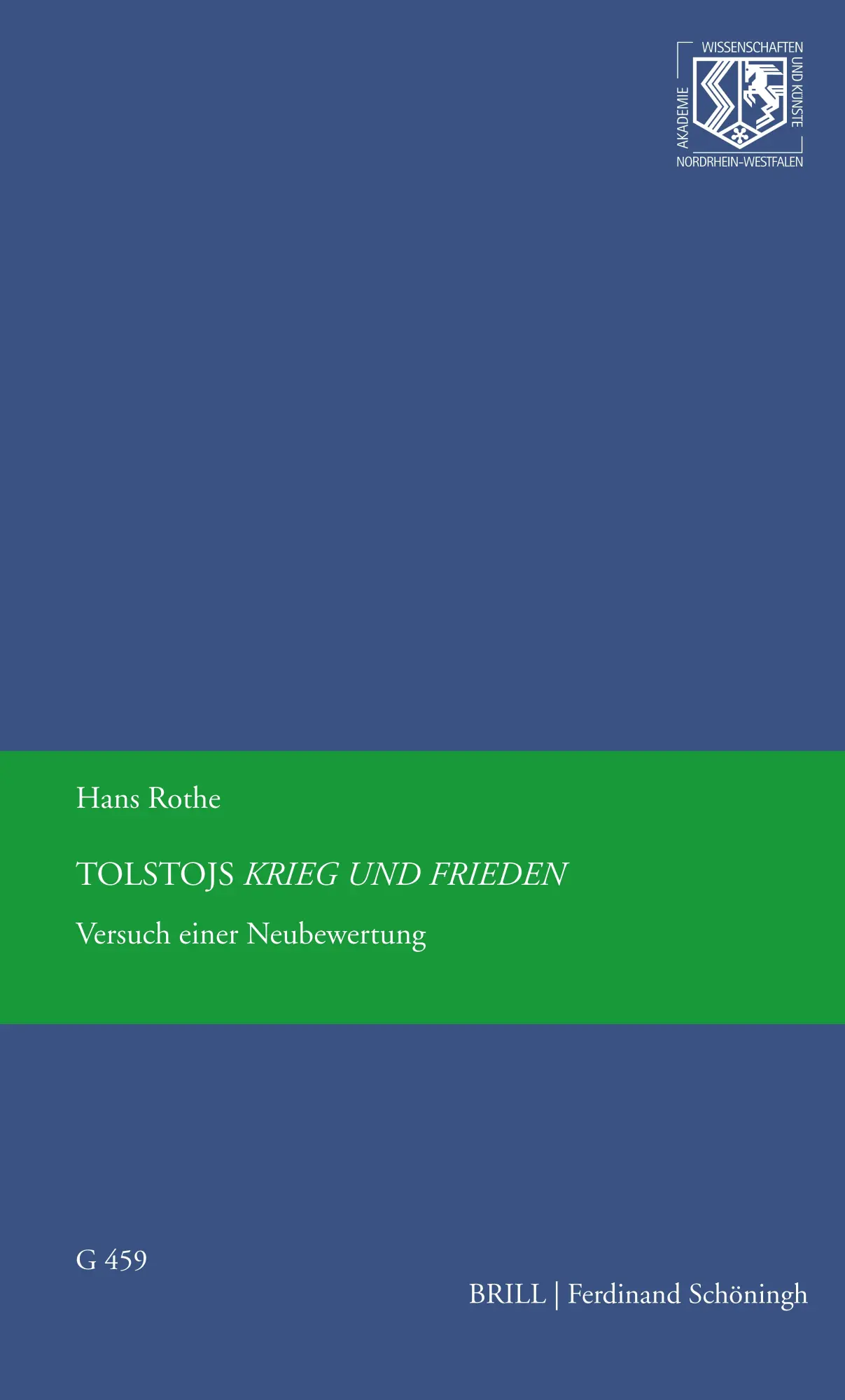 Cover: 9783506702906 | Tolstojs Krieg und Frieden | Hans Rothe | Taschenbuch | 52 S. | 2020