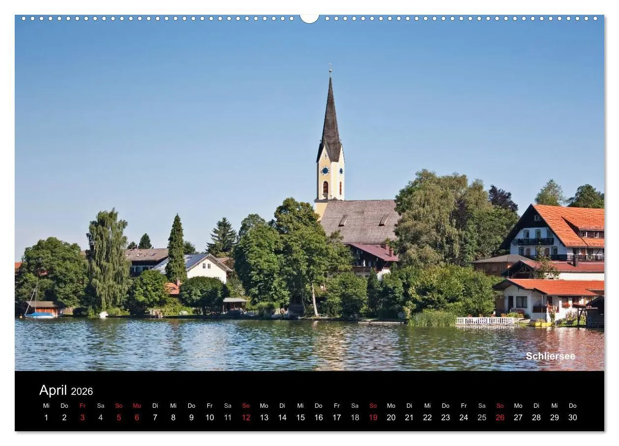 Bild: 9783516222906 | Oberbayerische Seen (hochwertiger Premium Wandkalender 2026 DIN A2...