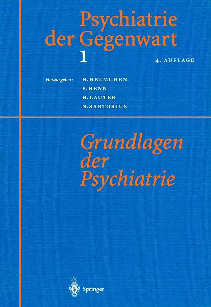 Cover: 9783642642906 | Psychiatrie der Gegenwart 1 | Grundlagen der Psychiatrie | Taschenbuch