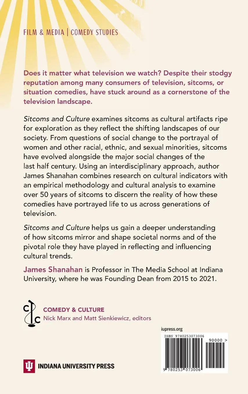 Rückseite: 9780253073006 | Sitcoms and Culture | James Shanahan | Buch | Comedy &amp; Culture | 2025