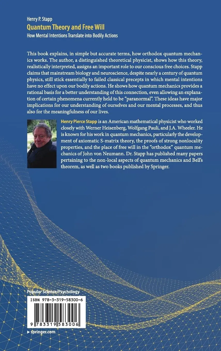 Rückseite: 9783319583006 | Quantum Theory and Free Will | Henry P. Stapp | Buch | xii | Englisch