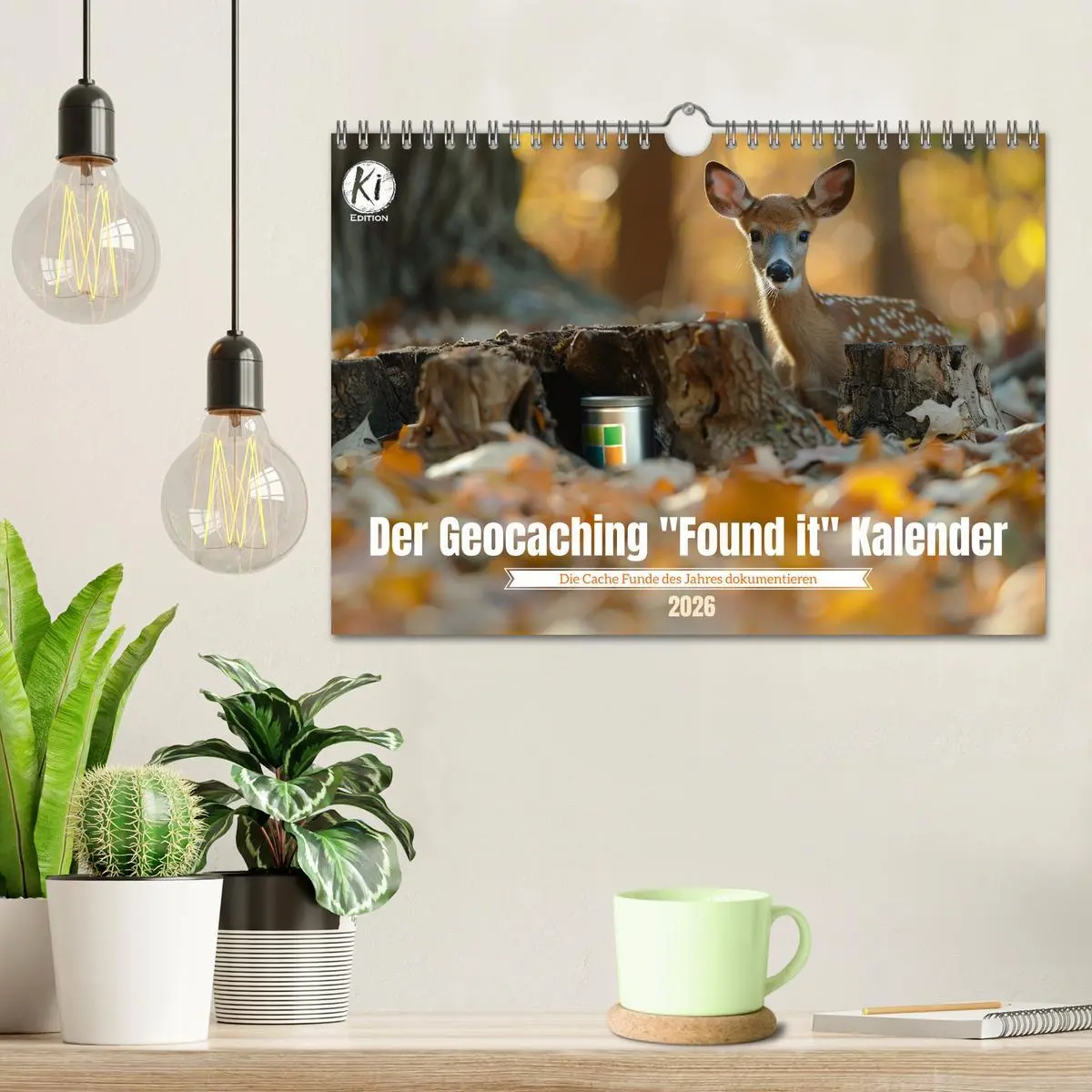 Bild: 9783457333006 | Der Geocaching Found it Kalender (Wandkalender 2026 DIN A4 quer),...
