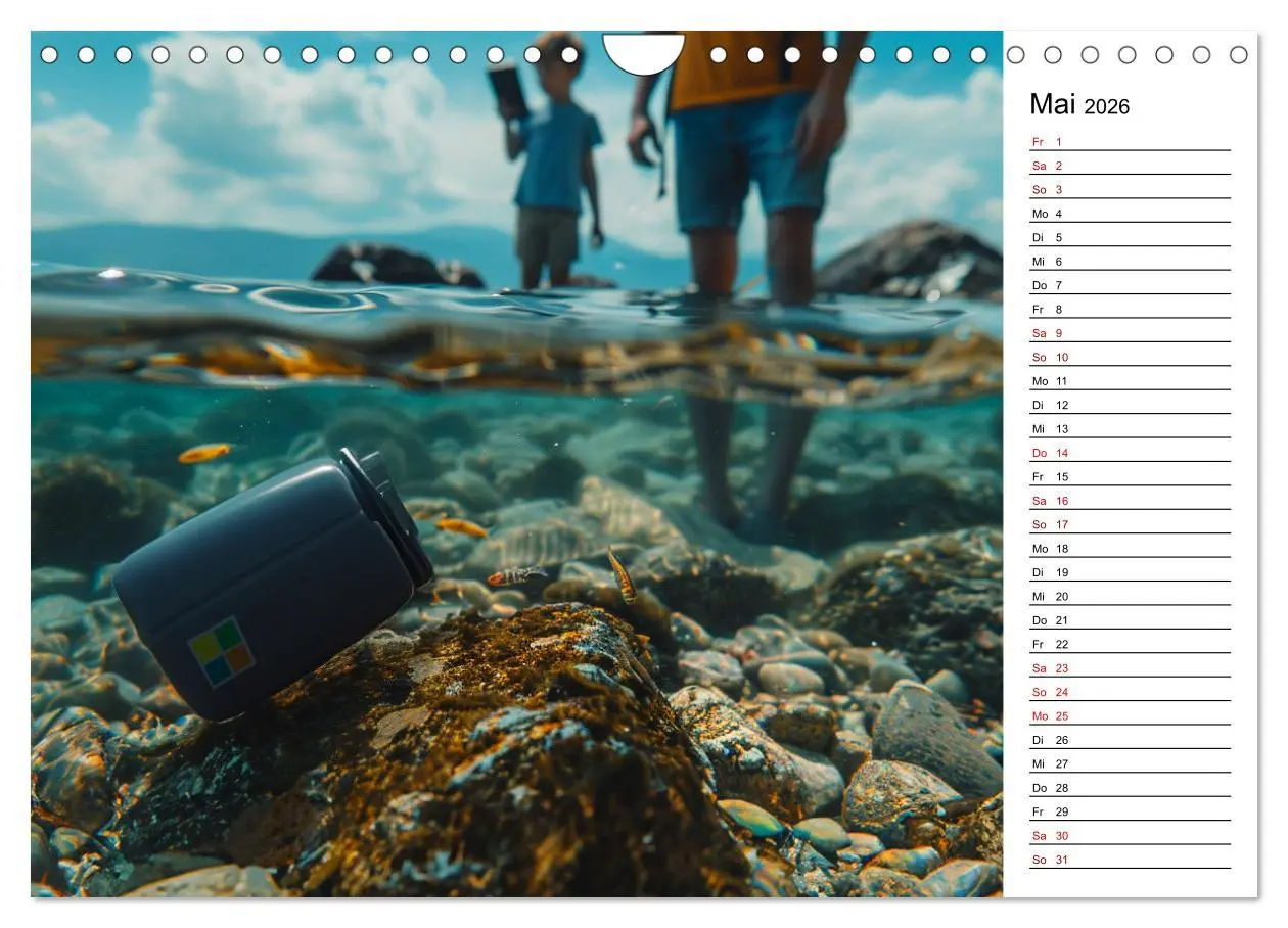 Bild: 9783457333006 | Der Geocaching Found it Kalender (Wandkalender 2026 DIN A4 quer),...