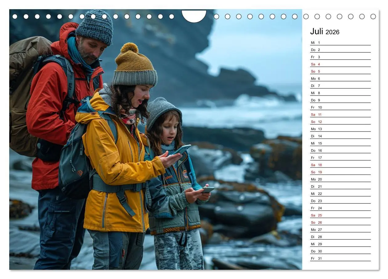 Bild: 9783457333006 | Der Geocaching Found it Kalender (Wandkalender 2026 DIN A4 quer),...