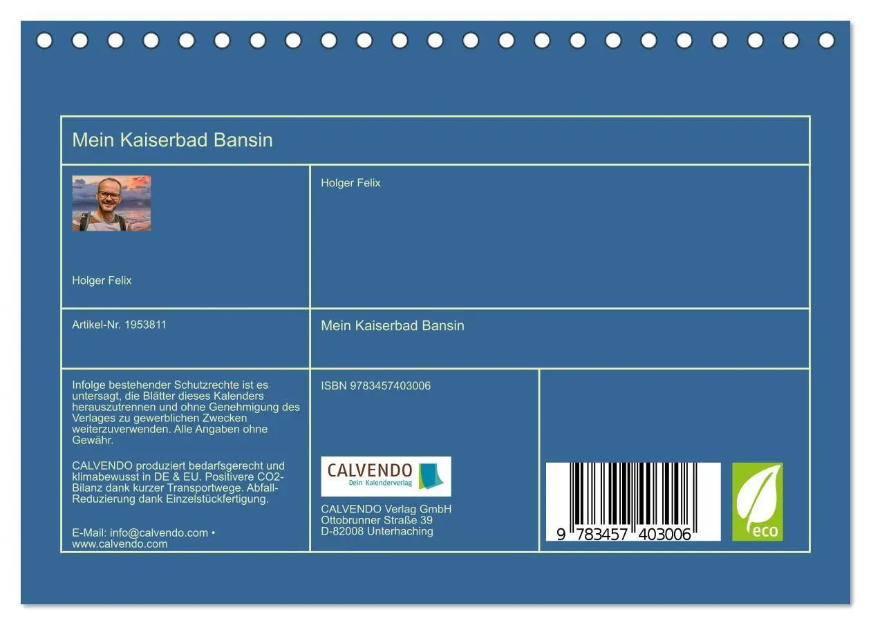 Bild: 9783457403006 | Mein Kaiserbad Bansin (Tischkalender 2026 DIN A5 quer), CALVENDO...
