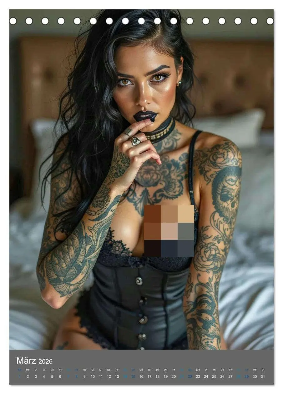 Bild: 9783516593006 | Gothic Dessous Fantasien (Tischkalender 2026 DIN A5 hoch), CALVENDO...