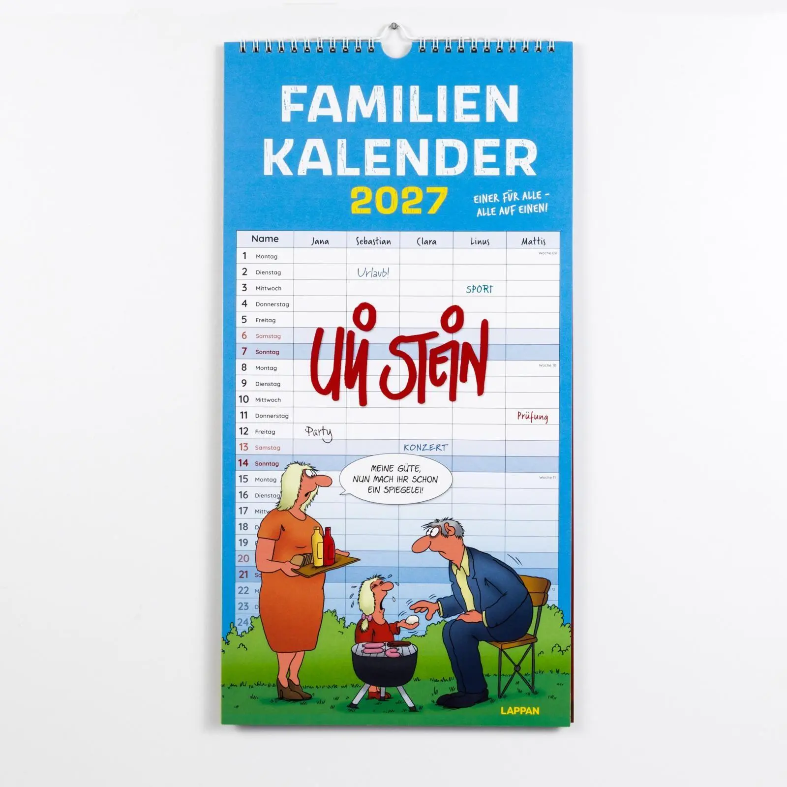 Bild: 9783830323006 | Uli Stein Familienkalender 2027: Familienplaner mit 5 Spalten | Stein
