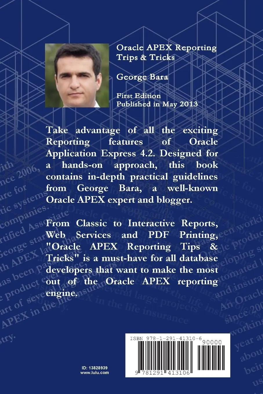 Rückseite: 9781291413106 | Oracle Apex Reporting Tips &amp; Tricks | George Bara | Taschenbuch | 2013