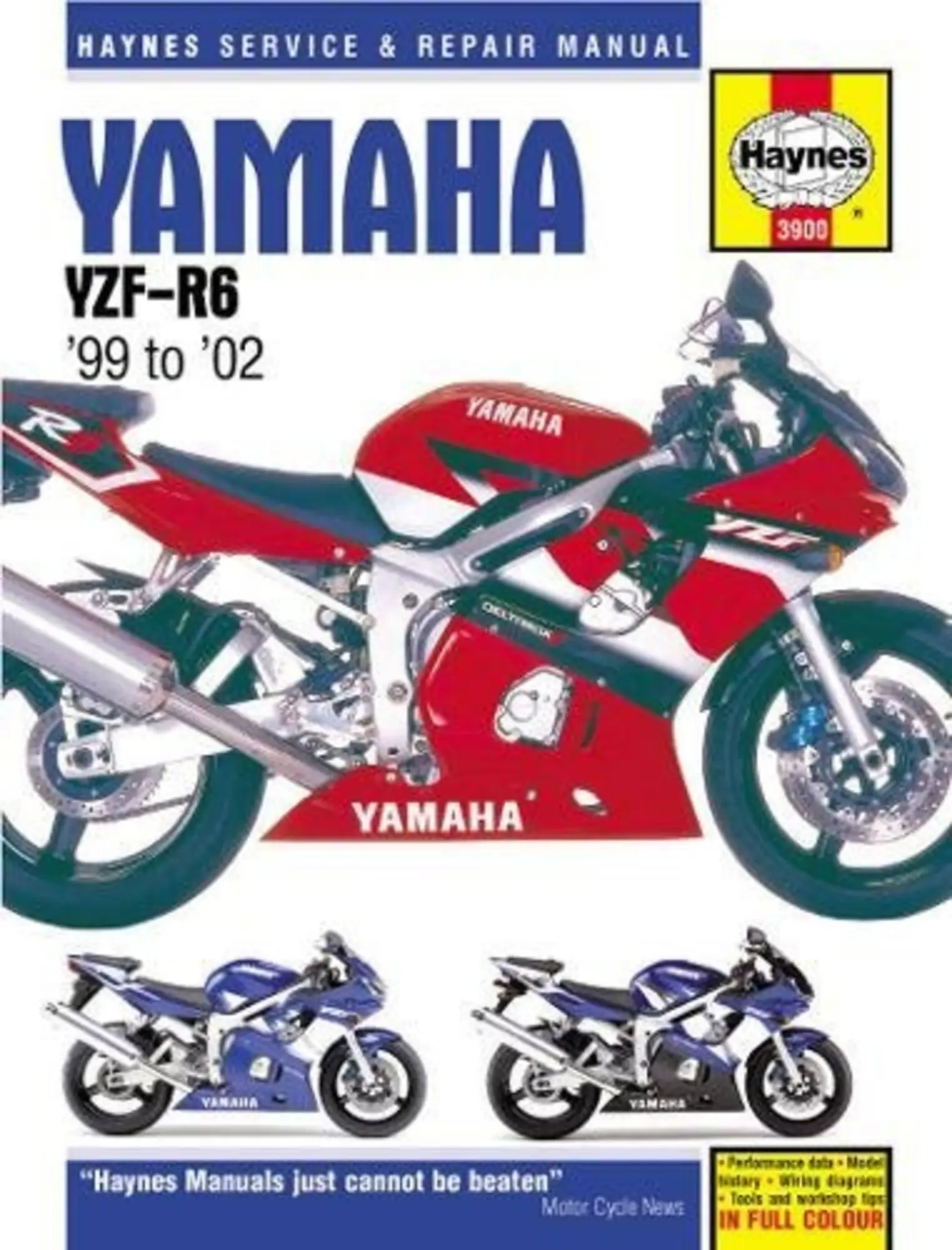 Cover: 9781785213106 | Yamaha YZF-R6 (99 - 02) Haynes Repair Manual | Haynes Publishing