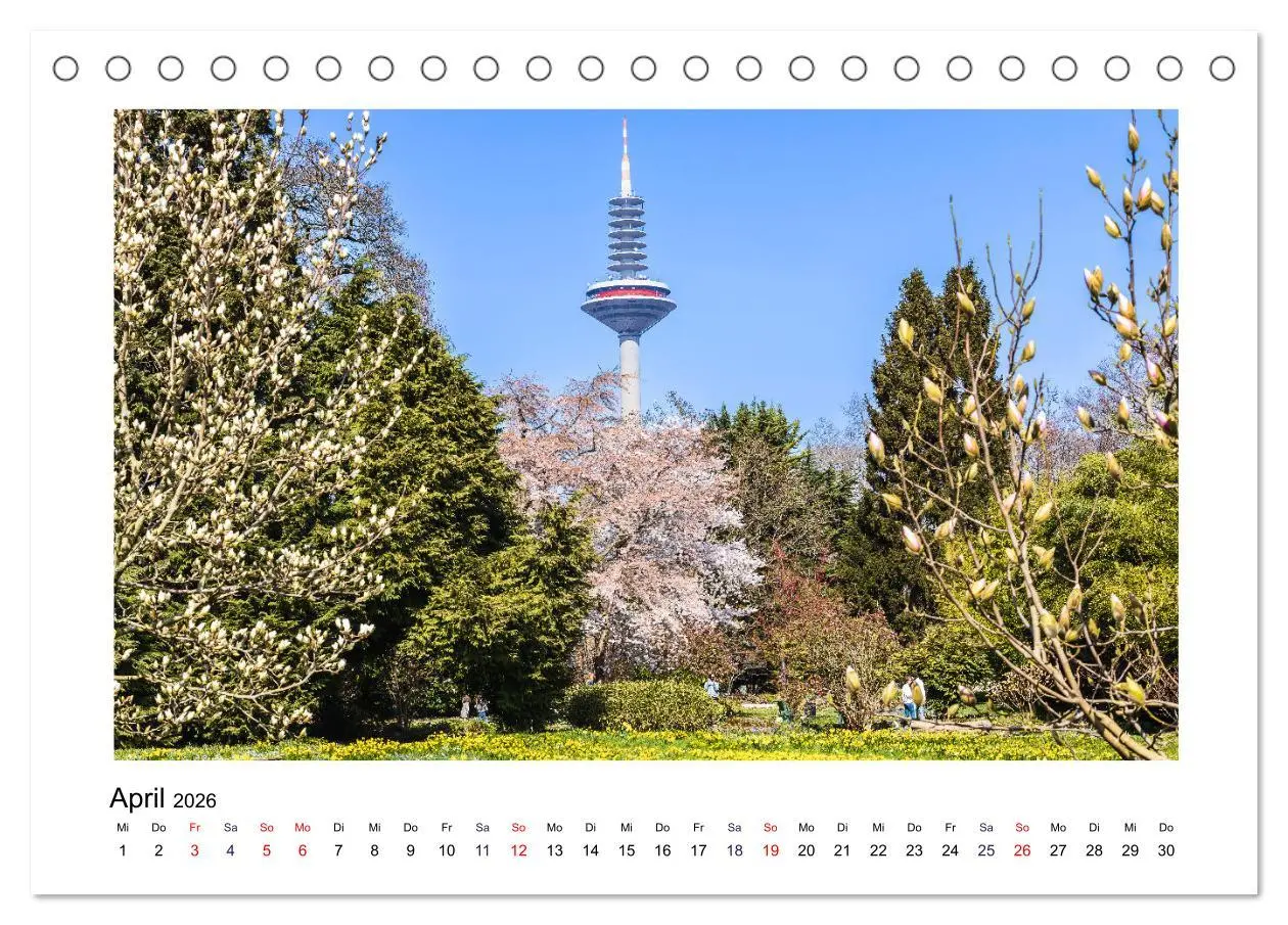 Bild: 9783457633106 | Frankfurt - Parks und Gärten (Tischkalender 2026 DIN A5 quer),...