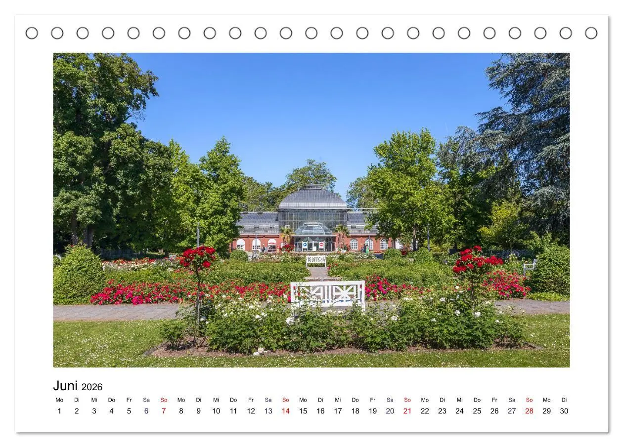 Bild: 9783457633106 | Frankfurt - Parks und Gärten (Tischkalender 2026 DIN A5 quer),...