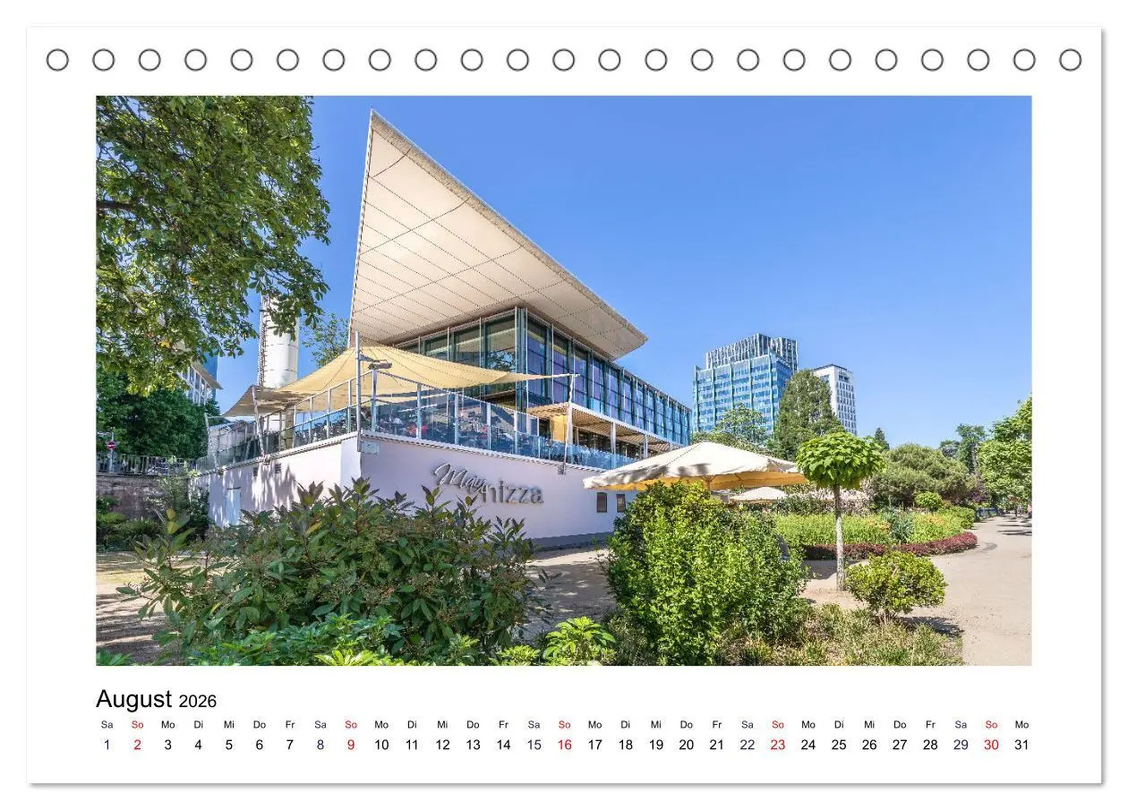 Bild: 9783457633106 | Frankfurt - Parks und Gärten (Tischkalender 2026 DIN A5 quer),...