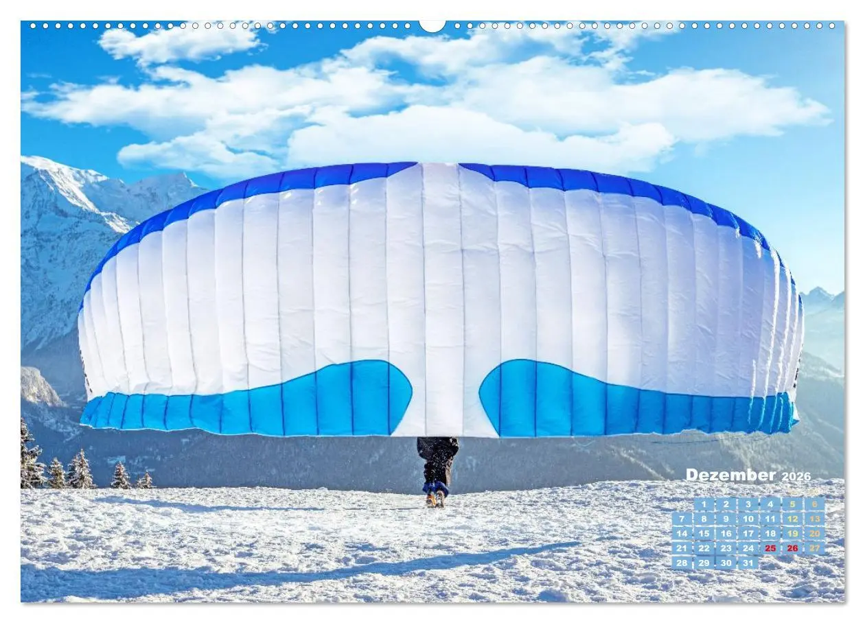 Bild: 9783457943106 | Paragliding: Der Traum vom Fliegen (Wandkalender 2026 DIN A2 quer),...
