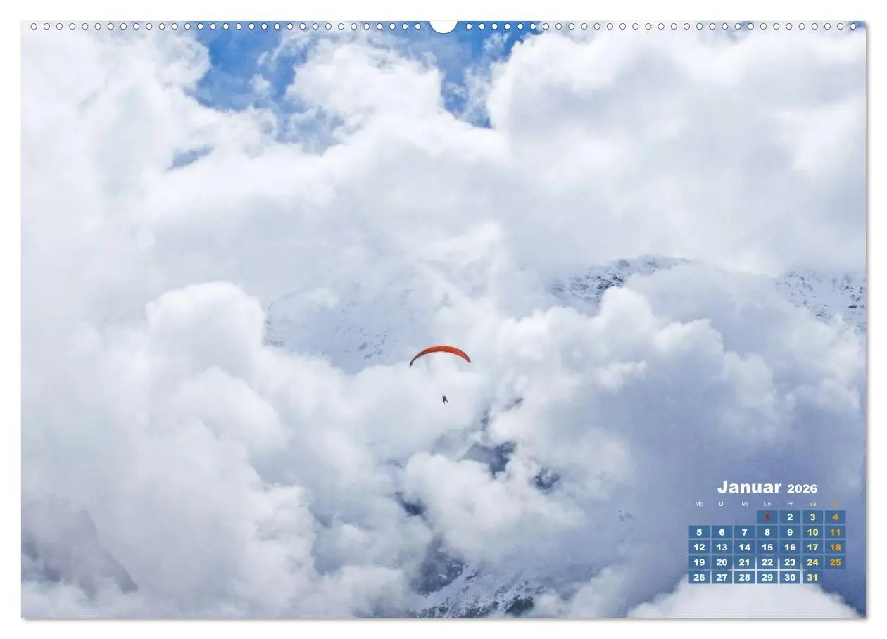 Bild: 9783457943106 | Paragliding: Der Traum vom Fliegen (Wandkalender 2026 DIN A2 quer),...