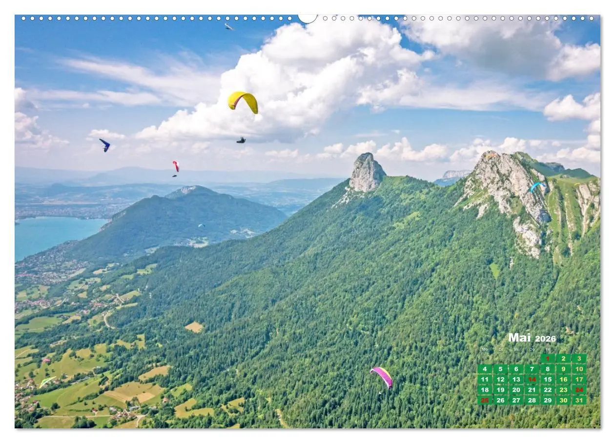 Bild: 9783457943106 | Paragliding: Der Traum vom Fliegen (Wandkalender 2026 DIN A2 quer),...