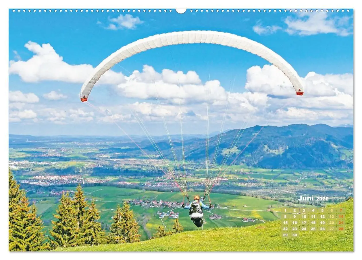 Bild: 9783457943106 | Paragliding: Der Traum vom Fliegen (Wandkalender 2026 DIN A2 quer),...