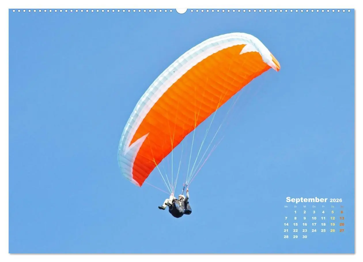 Bild: 9783457943106 | Paragliding: Der Traum vom Fliegen (Wandkalender 2026 DIN A2 quer),...