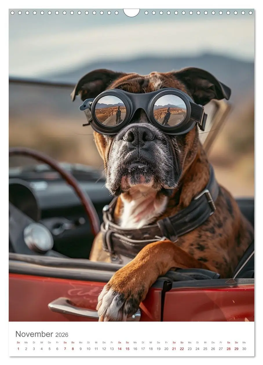 Bild: 9783516273106 | Boxer - Liebenswerte Kasperköpfe (Wandkalender 2026 DIN A3 hoch),...
