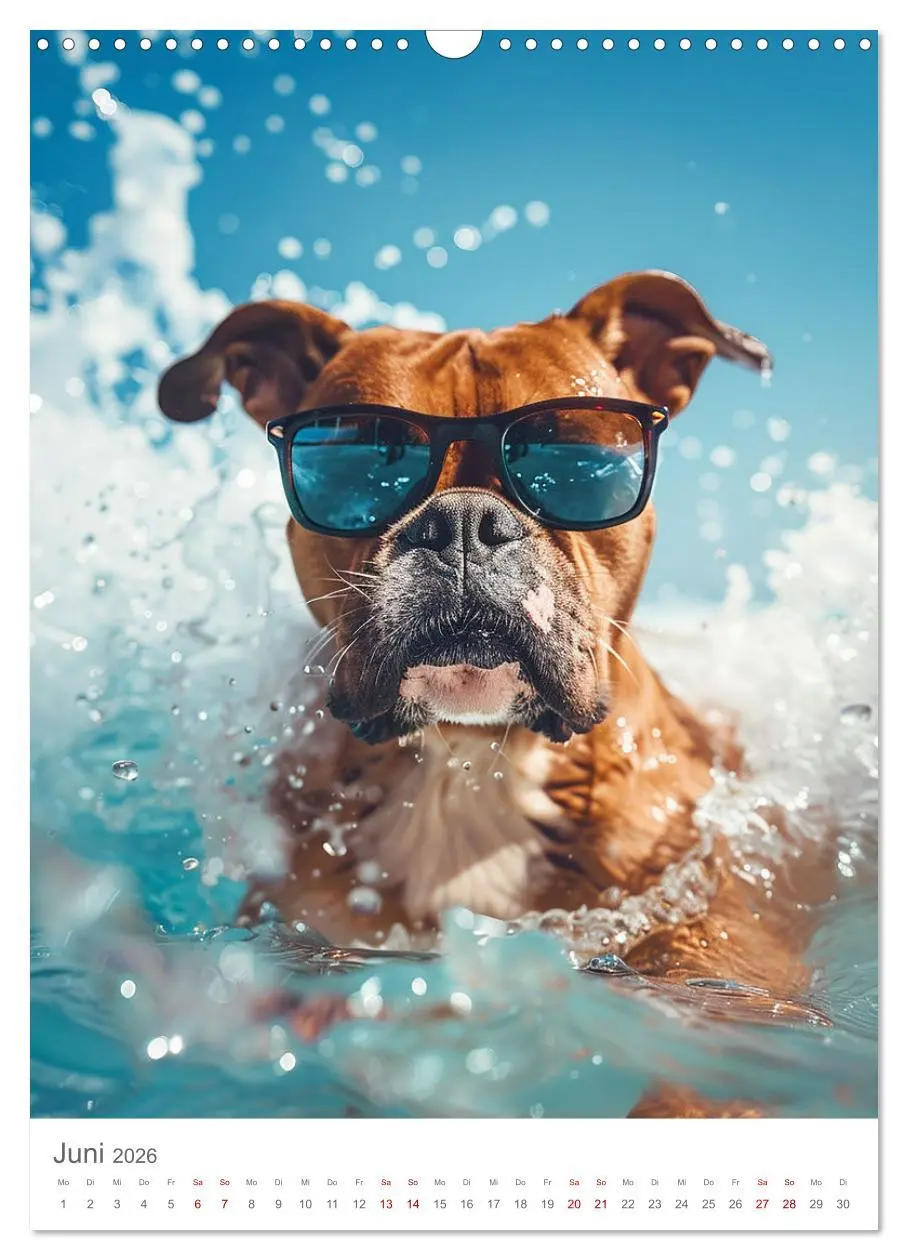 Bild: 9783516273106 | Boxer - Liebenswerte Kasperköpfe (Wandkalender 2026 DIN A3 hoch),...