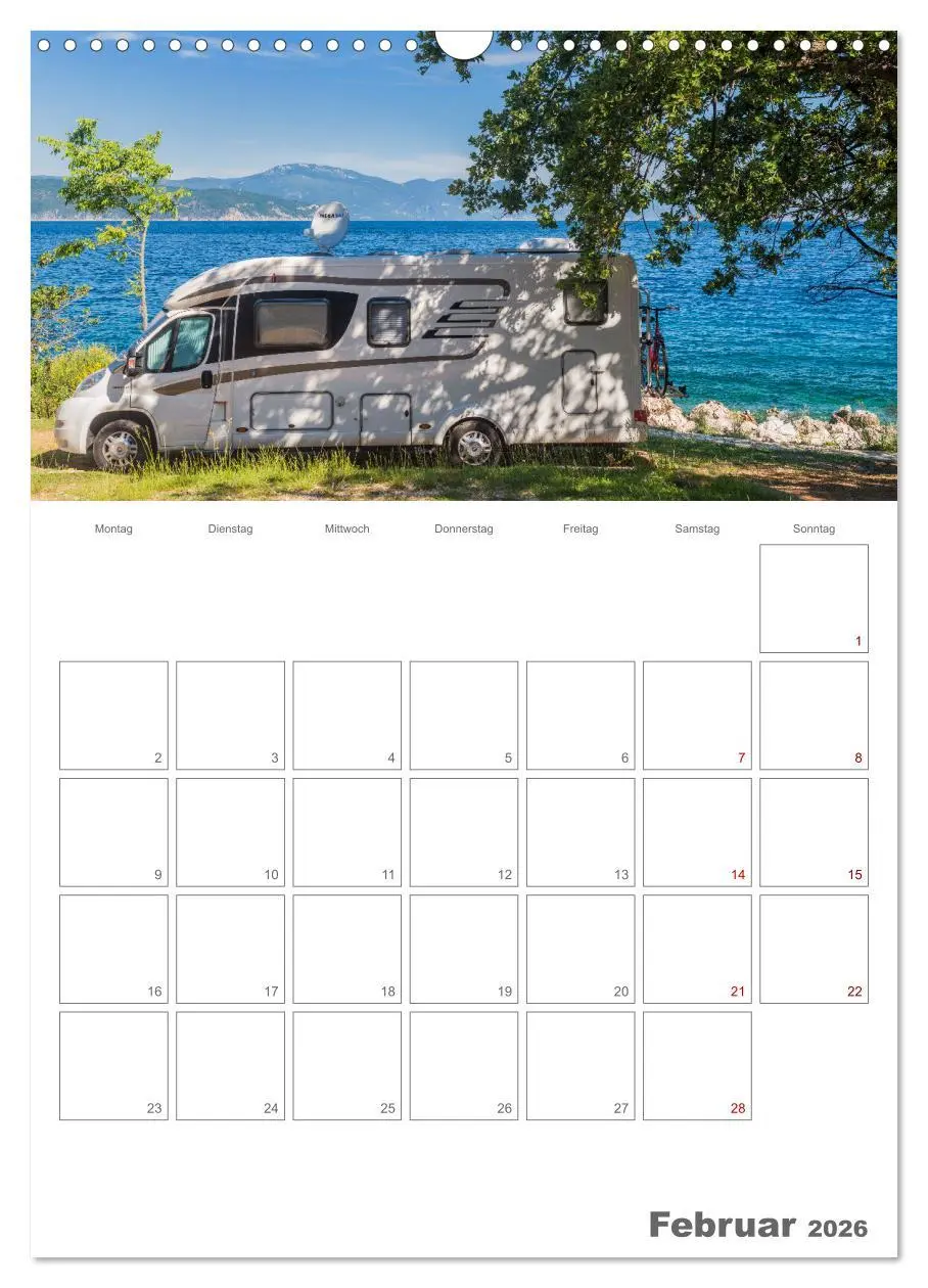 Bild: 9783516343106 | Wohnmobil Jahresplaner (Wandkalender 2026 DIN A3 hoch), CALVENDO...