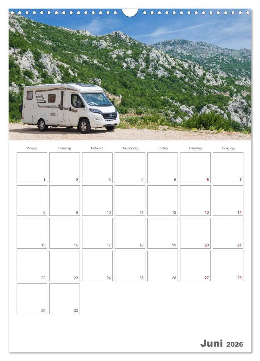 Bild: 9783516343106 | Wohnmobil Jahresplaner (Wandkalender 2026 DIN A3 hoch), CALVENDO...