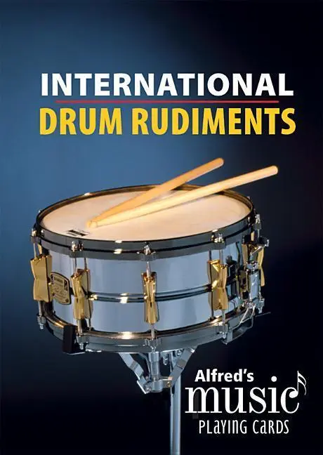 Cover: 38081493206 | Alfred's Music Playing Cards -- International Drum Rudiments | Black