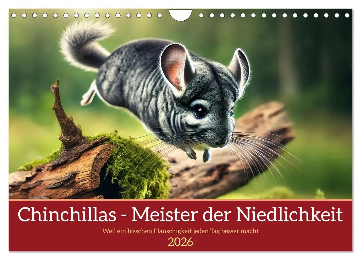 Cover: 9783457303306 | Chinchillas - Meister der Niedlichkeit (Wandkalender 2026 DIN A4...