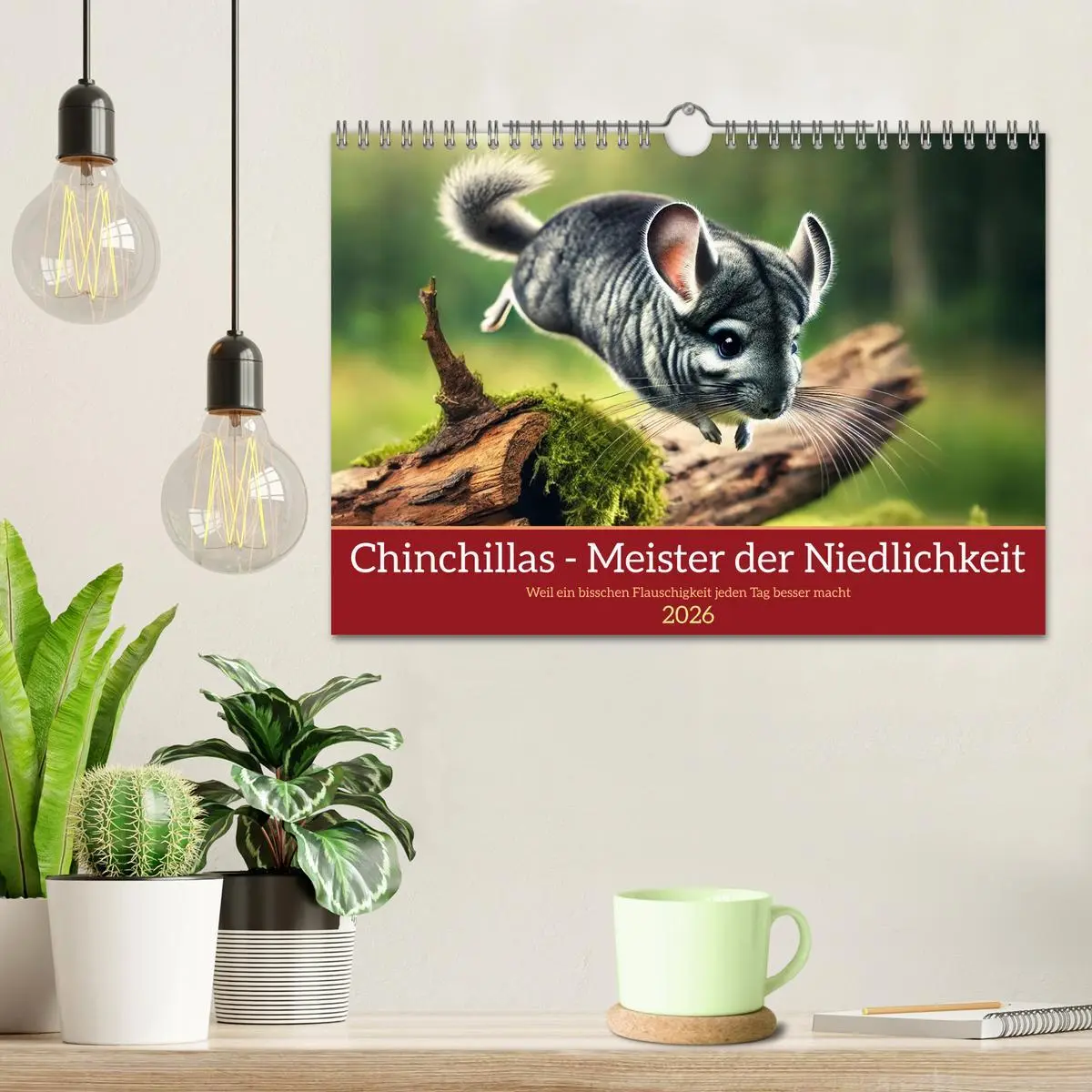 Bild: 9783457303306 | Chinchillas - Meister der Niedlichkeit (Wandkalender 2026 DIN A4...