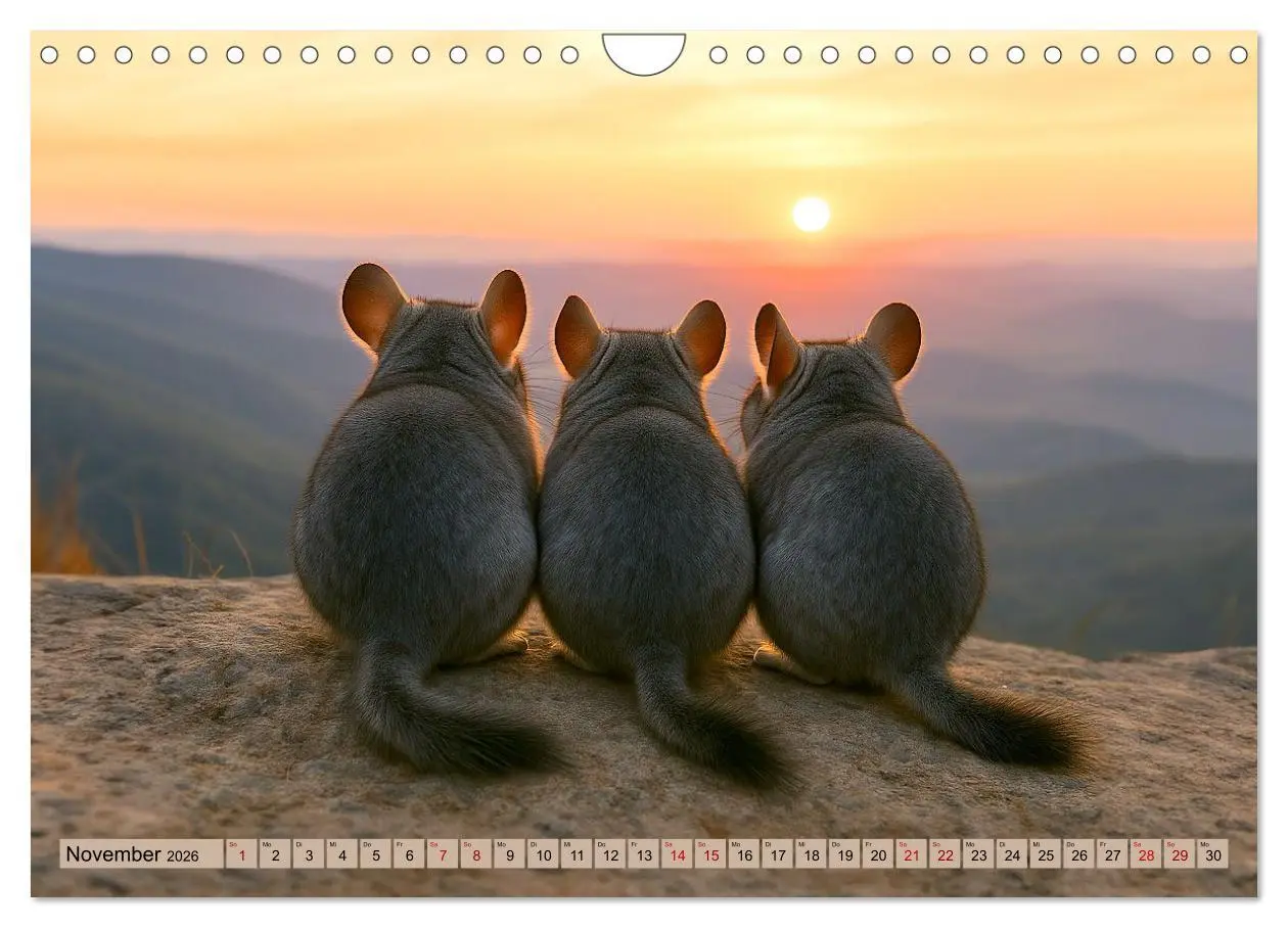 Bild: 9783457303306 | Chinchillas - Meister der Niedlichkeit (Wandkalender 2026 DIN A4...