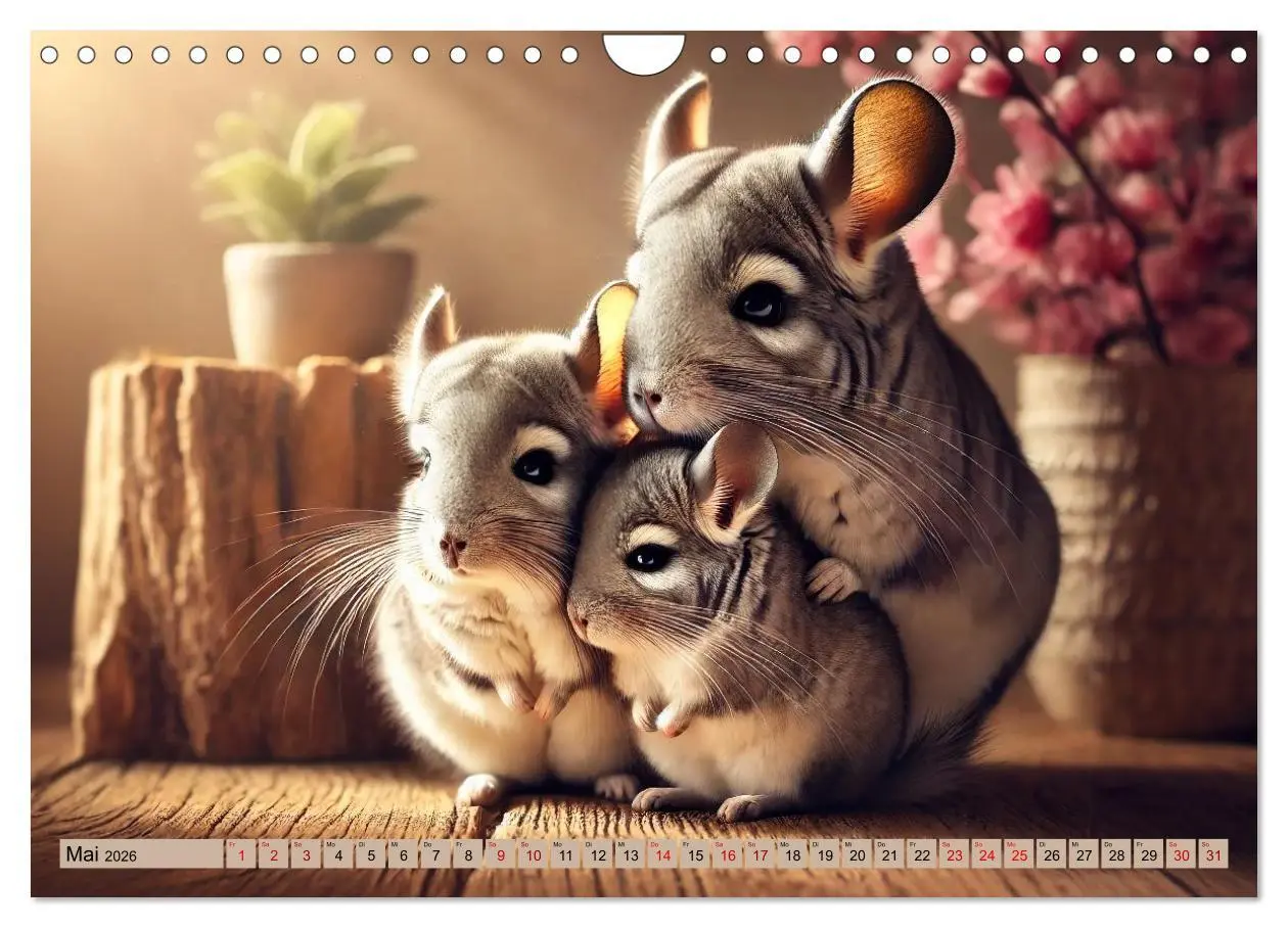 Bild: 9783457303306 | Chinchillas - Meister der Niedlichkeit (Wandkalender 2026 DIN A4...